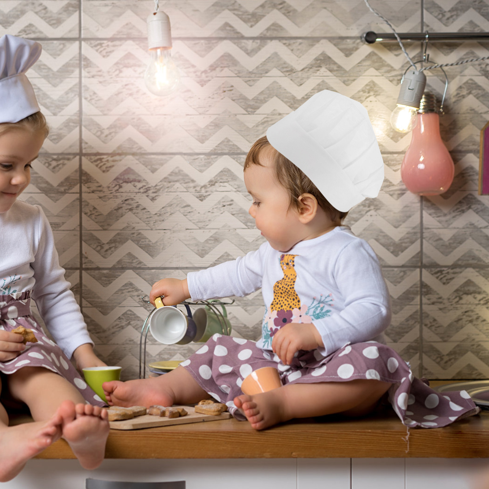 Kitchen Baking - 15Pcs Childfriendly Disposable Chef Hats Small