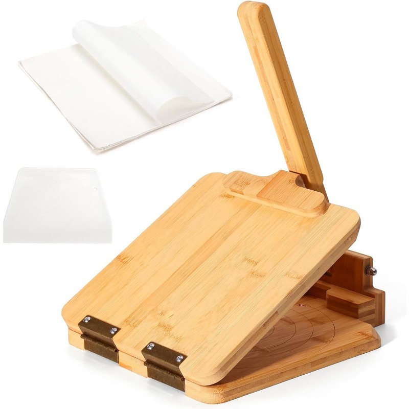 Kitchen Baking Machine - Natural Bamboo Dough Press Machine Portable