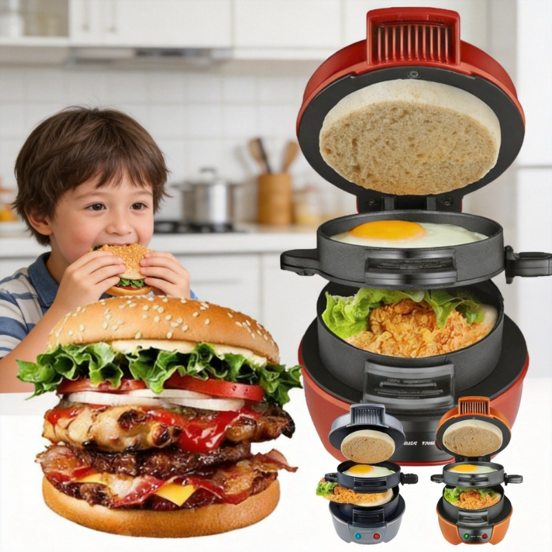 220V 110V Mini Electric Burger - Kitchen Baking Machine recension och pris