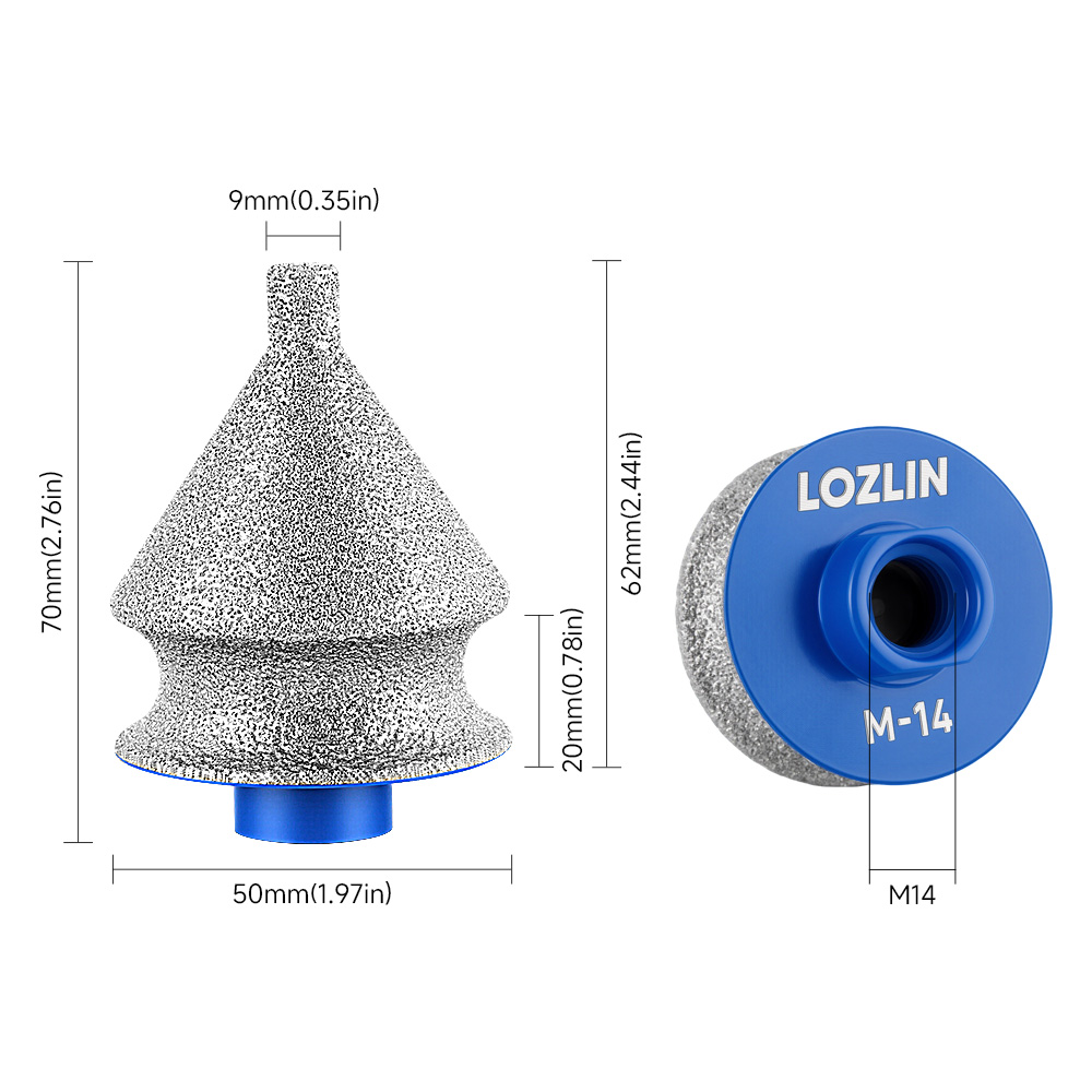 LOZLIN M14 Thread Brazing Edge - Rolling Pin Marble recension och pris