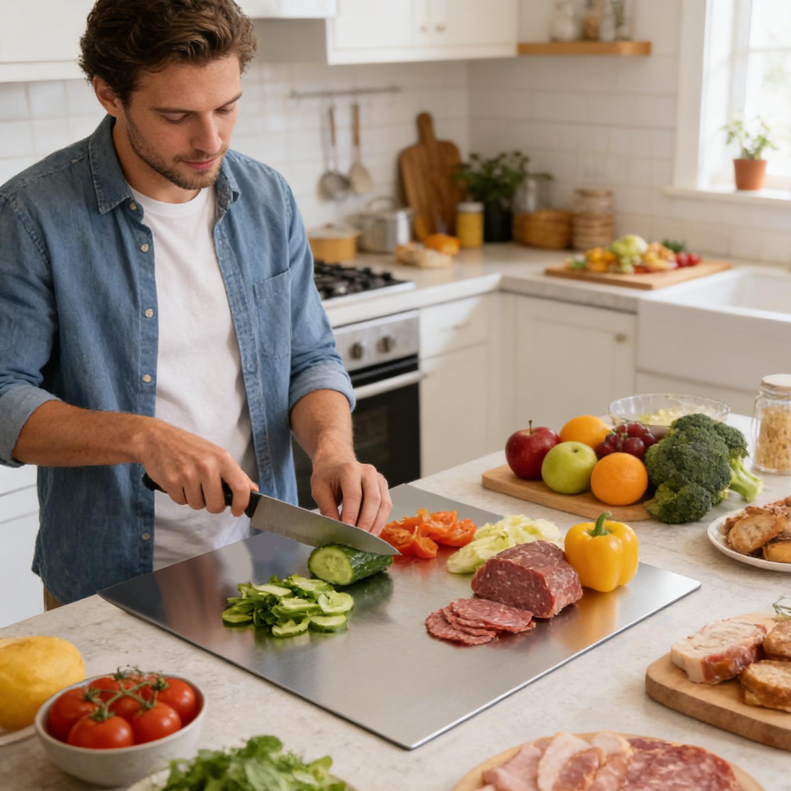 Stainless Steel Cutting Board  - Kitchen Baking recension och pris