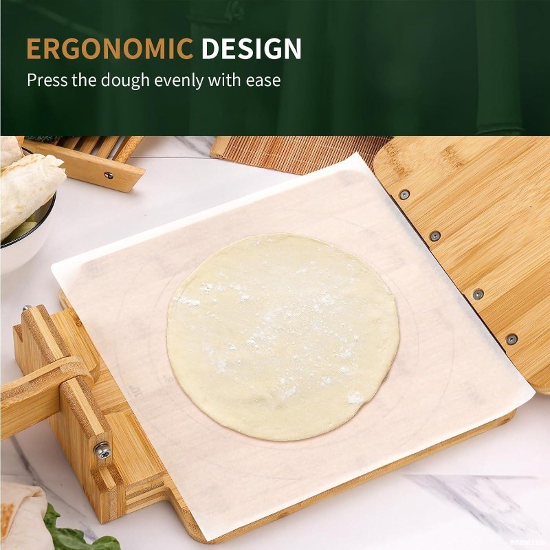 Natural Bamboo Dough Press Mac - Kitchen Baking Machine recension och pris