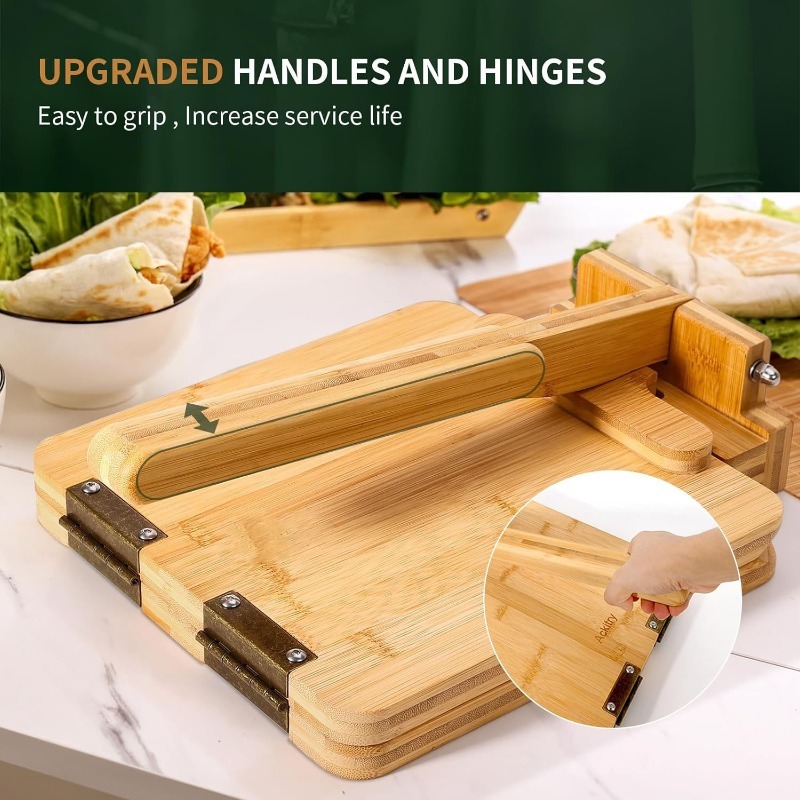 Natural Bamboo Dough Press Mac - Kitchen Baking Machine recension och pris