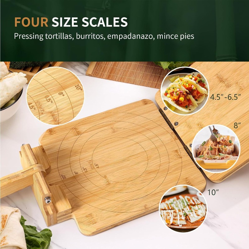 Natural Bamboo Dough Press Mac - Kitchen Baking Machine recension och pris