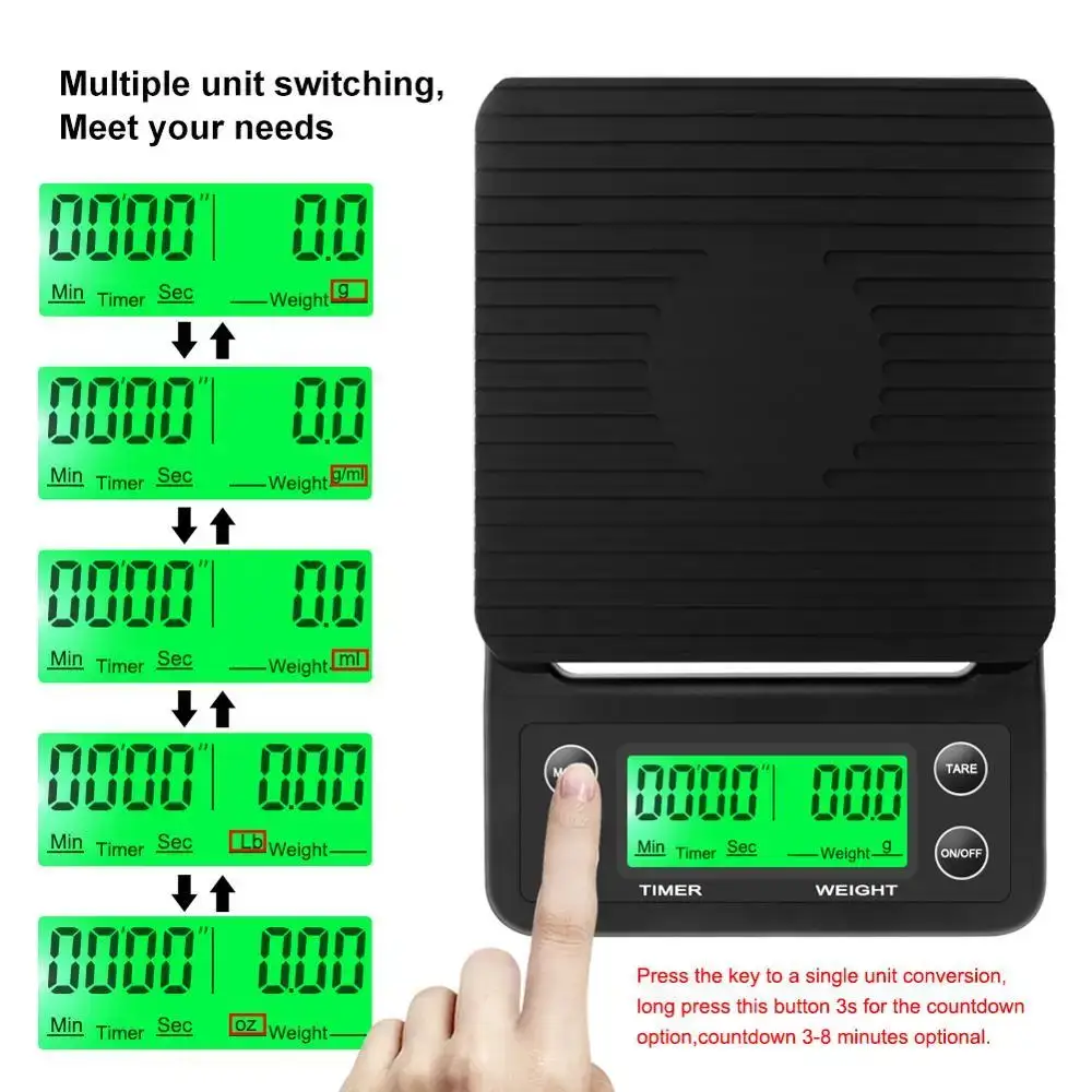3kg/0.1g 5kg/0.1g Drip Coffee  - Kitchen Baking Timer recension och pris