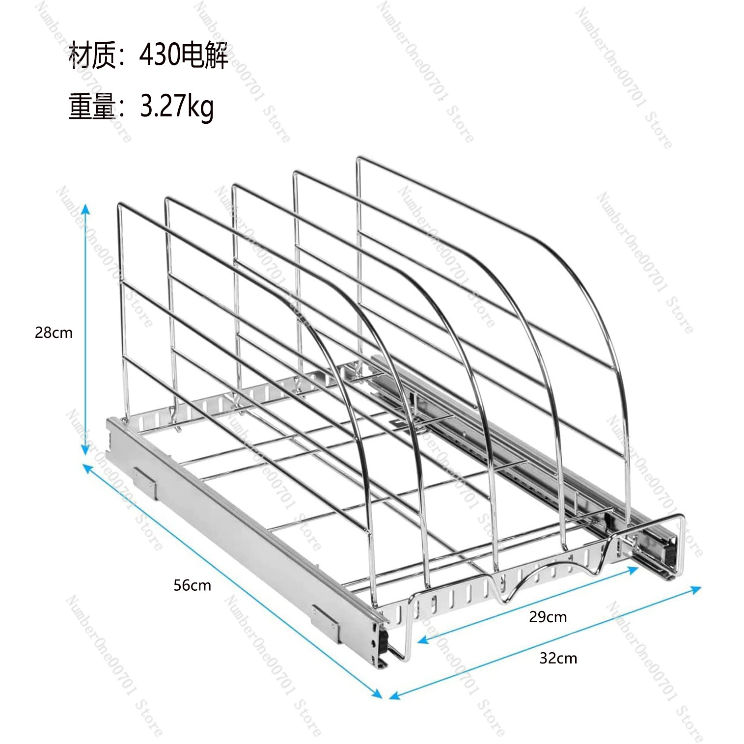 Slide-Out Kitchen Cabinet Orga - Kitchen Cabinet Baking Sheet Organizer recension och pris