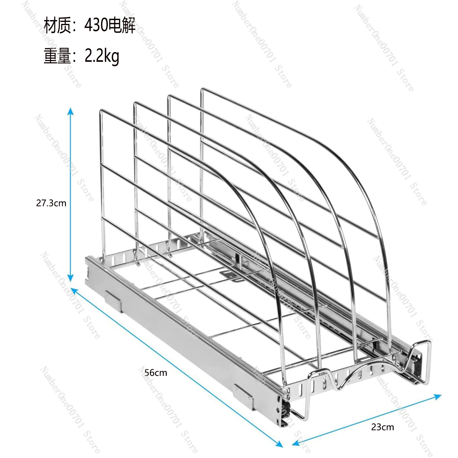 Slide-Out Kitchen Cabinet Orga - Kitchen Cabinet Baking Sheet Organizer recension och pris
