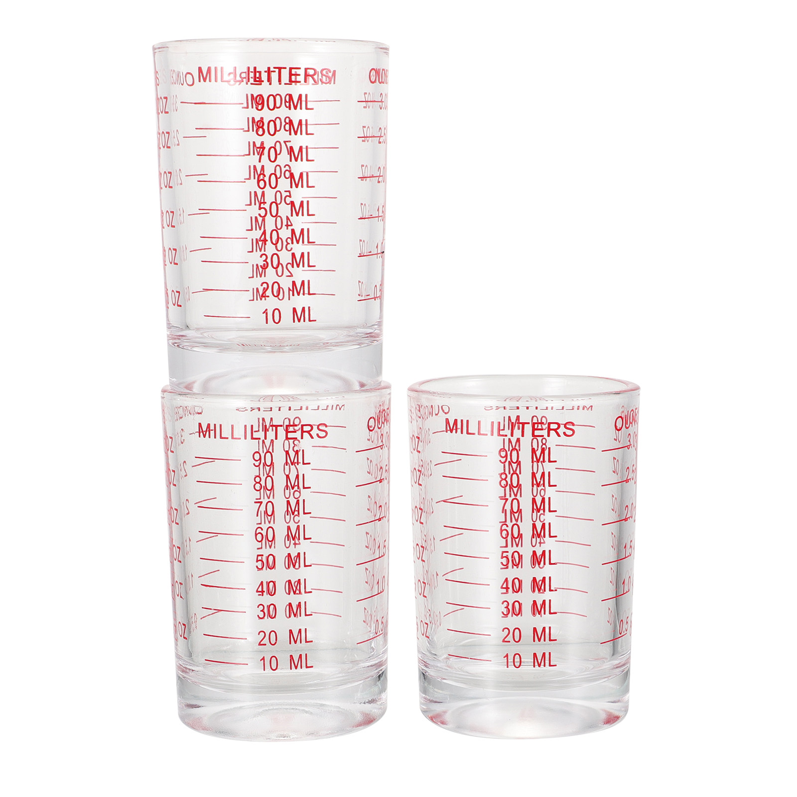 3Pcs Glass Measuring Cups Set  - Kitchen Baking recension och pris