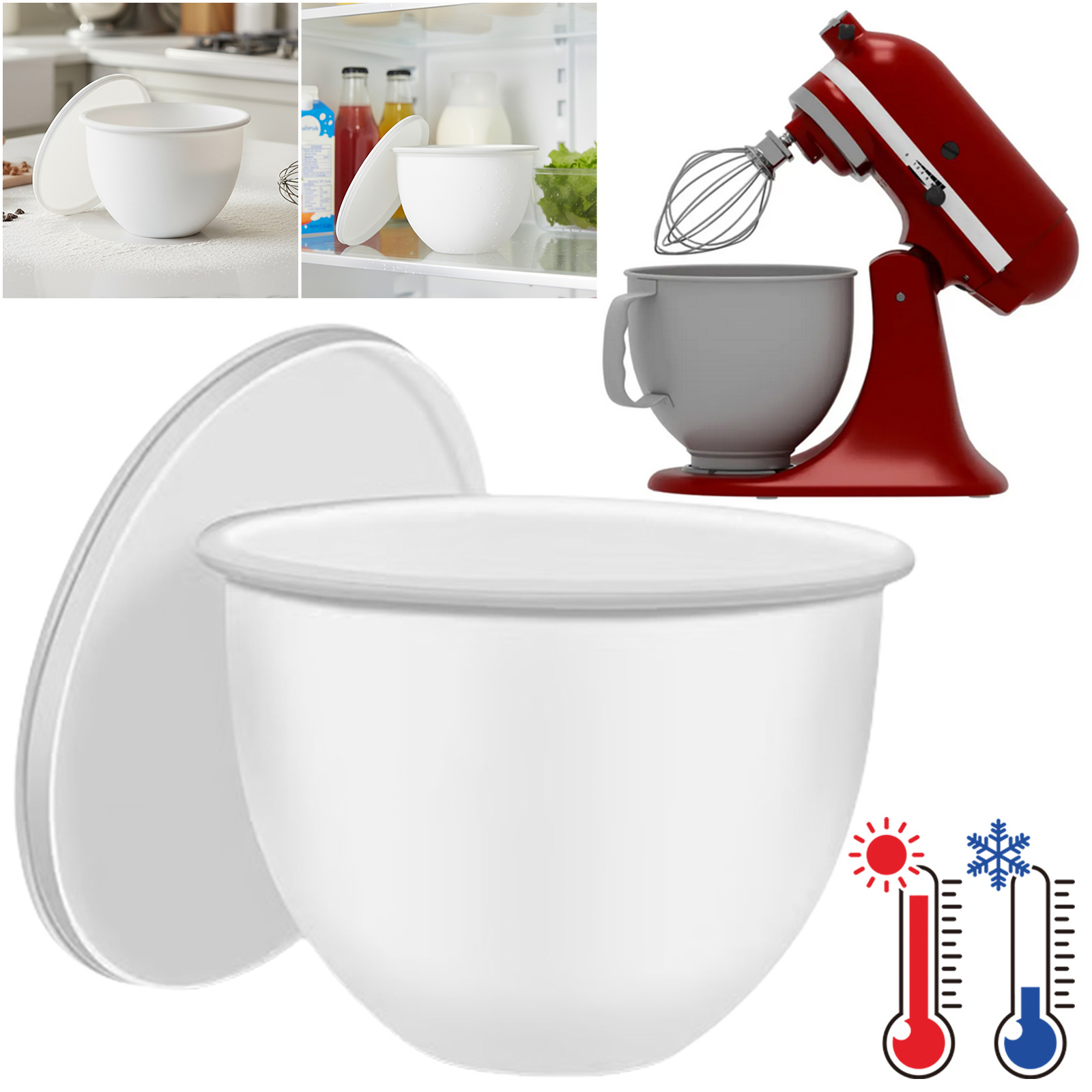 1PC Universal Silicone Pad Lin - Kitchenaid Baking Bowl recension och pris