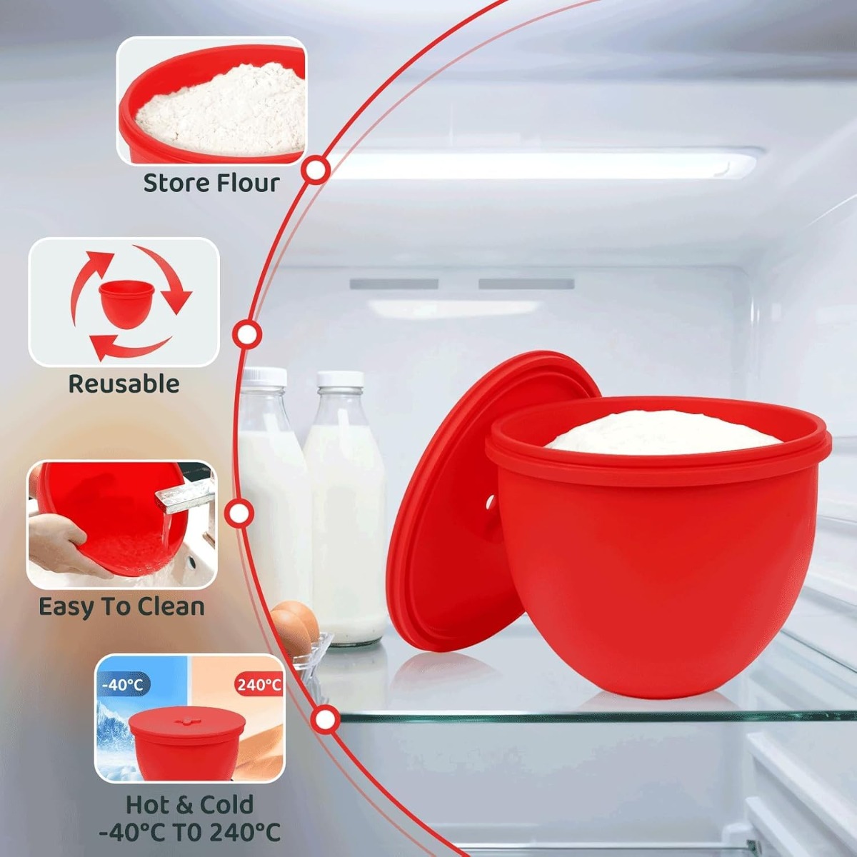 Silicone Mixer Bowl Liner with - Kitchenaid Baking Bowl recension och pris