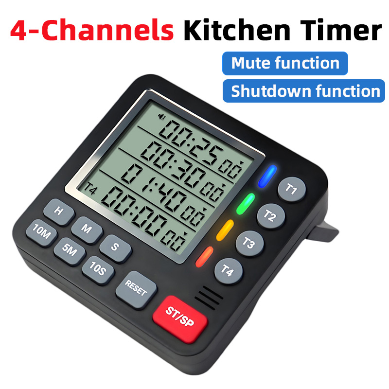 Digital Kitchen Timer 4-Channe - Kitchen Baking Timer recension och pris