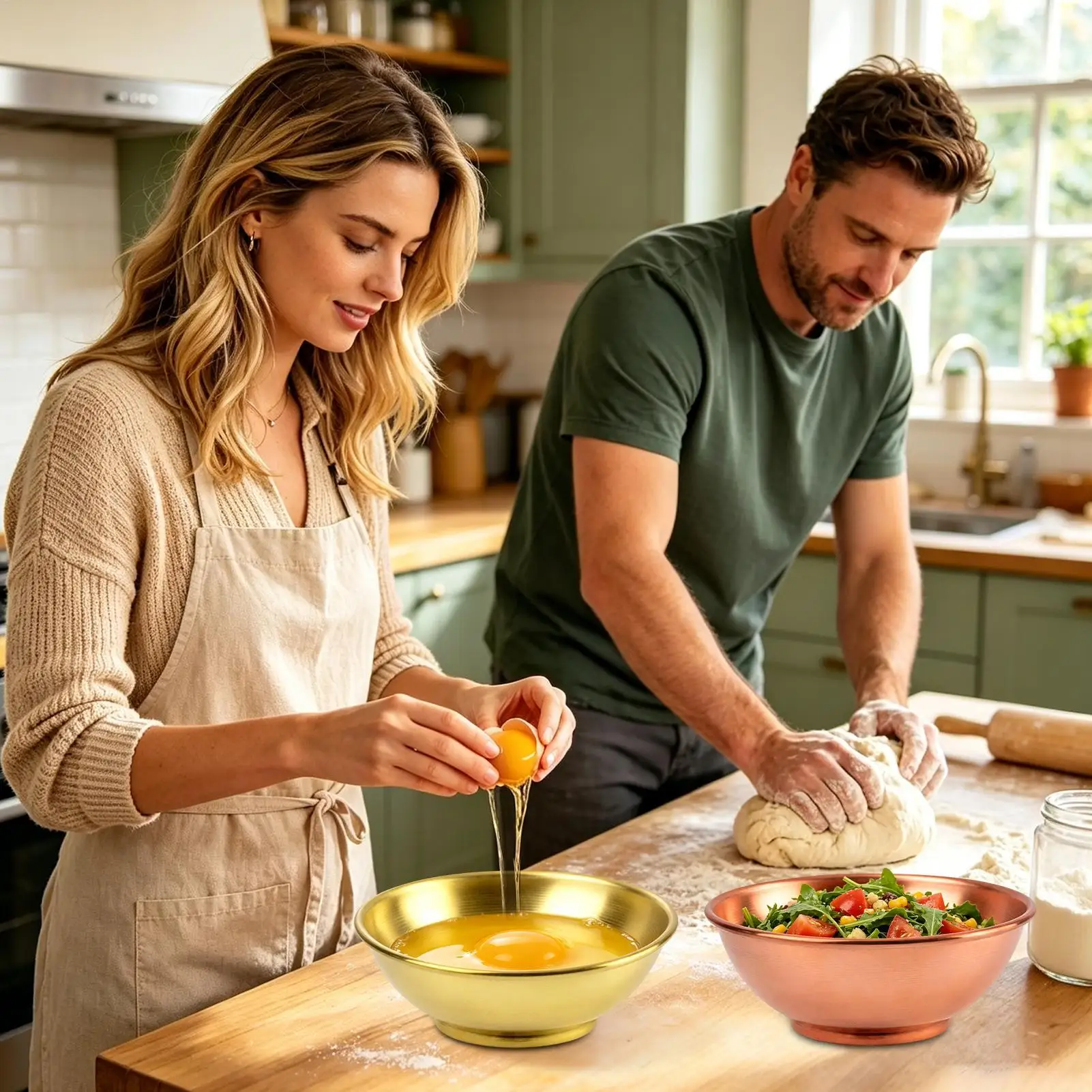 Copper Bowl Large Storage Cont - Kitchen Baking Cooking recension och pris