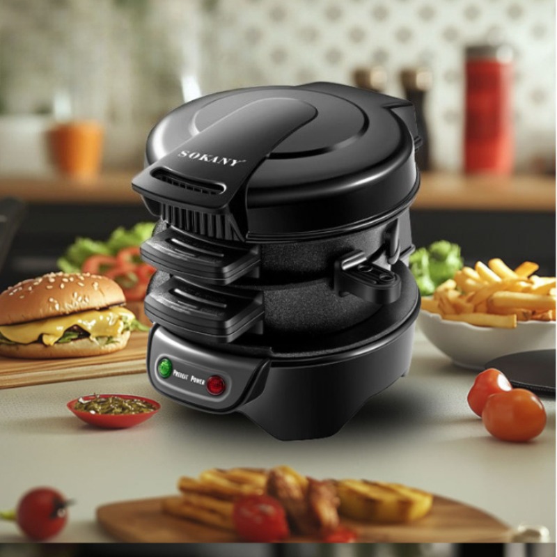 220V 110V Mini Electric Burger - Kitchen Baking Machine recension och pris
