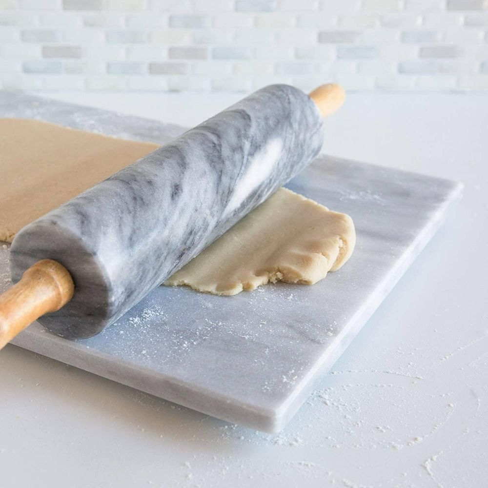 10-Inch White Marble Rolling P - Rolling Pin Marble recension och pris