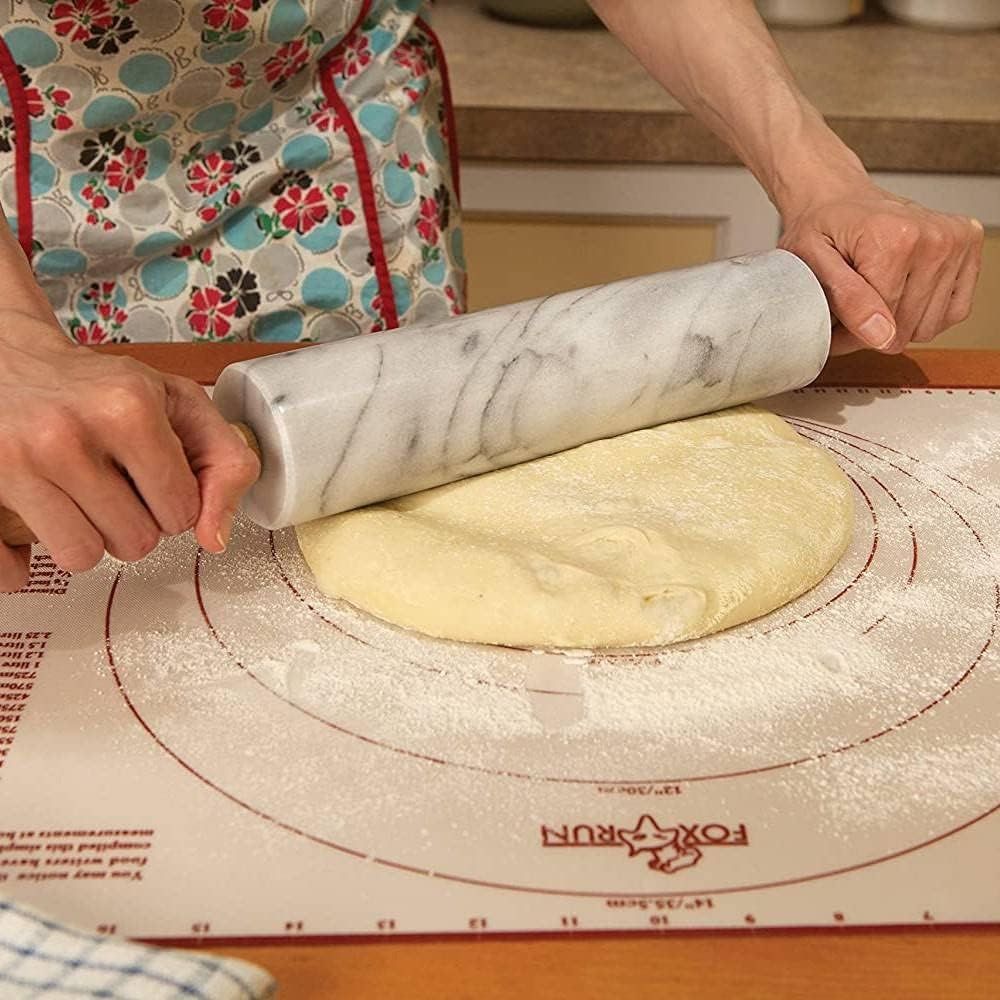 10-Inch White Marble Rolling P - Rolling Pin Marble recension och pris