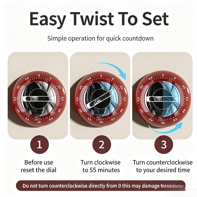 Magnetic Kitchen Timer Mechani - Kitchen Baking Timer recension och pris
