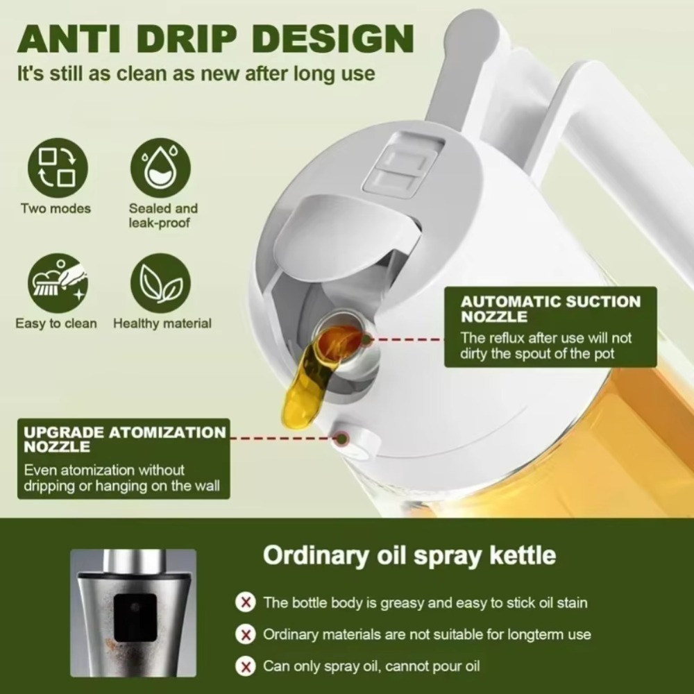 2in1 470ml Plastic Spray Oil S - Kitchen Baking recension och pris