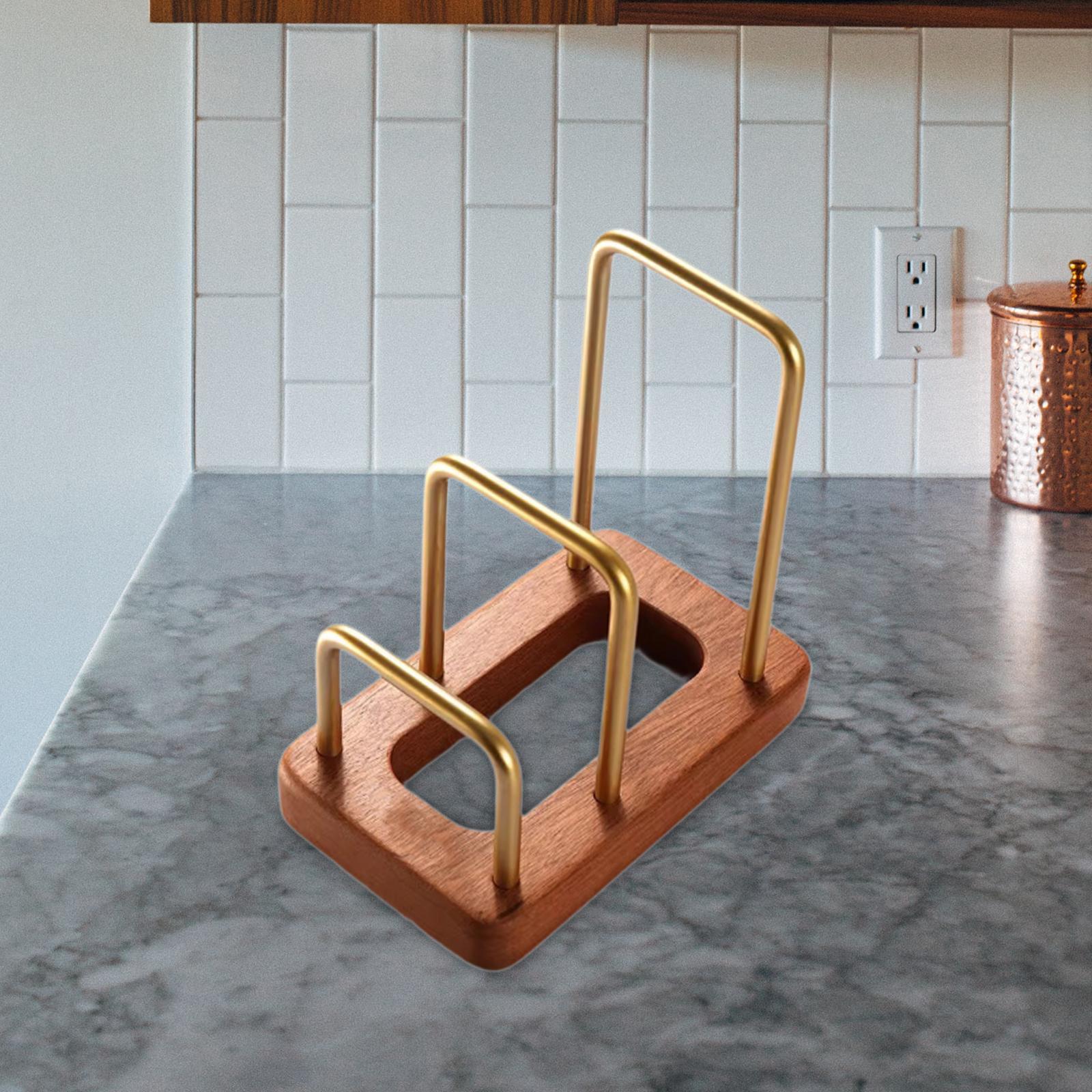 Cutting Board Rack Pot Lid Rac - Kitchen Cabinet Baking Sheet Organizer recension och pris
