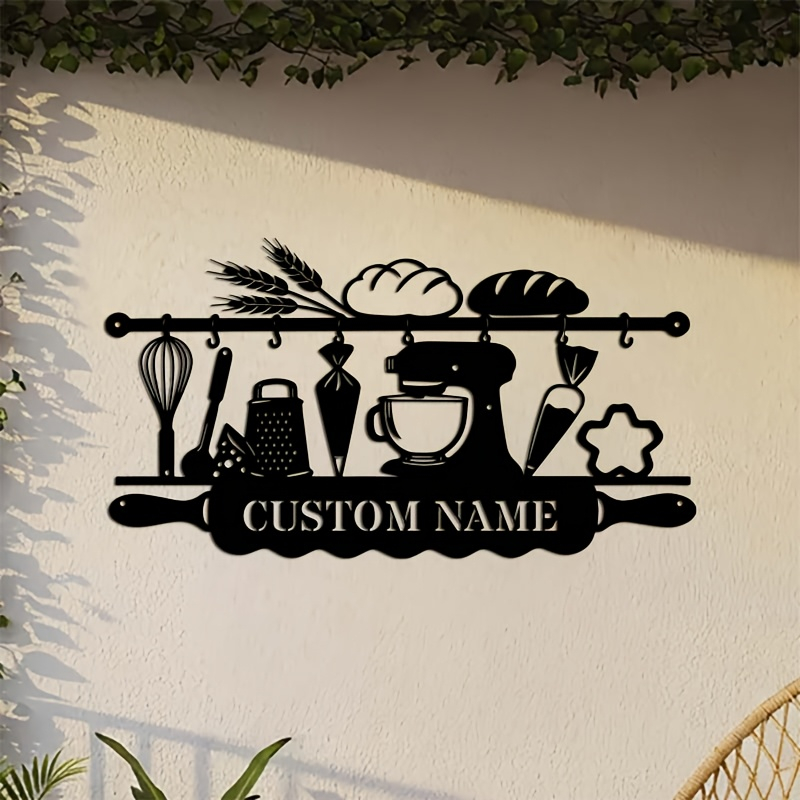 Personalized Kitchen Iron Wall - Kitchen Baking recension och pris