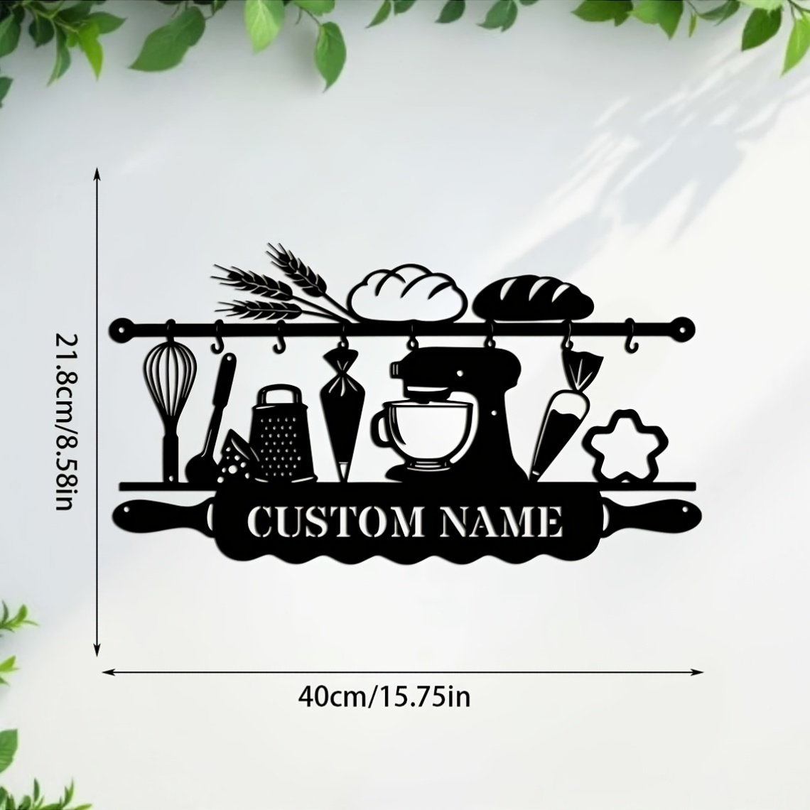 Personalized Kitchen Iron Wall - Kitchen Baking recension och pris