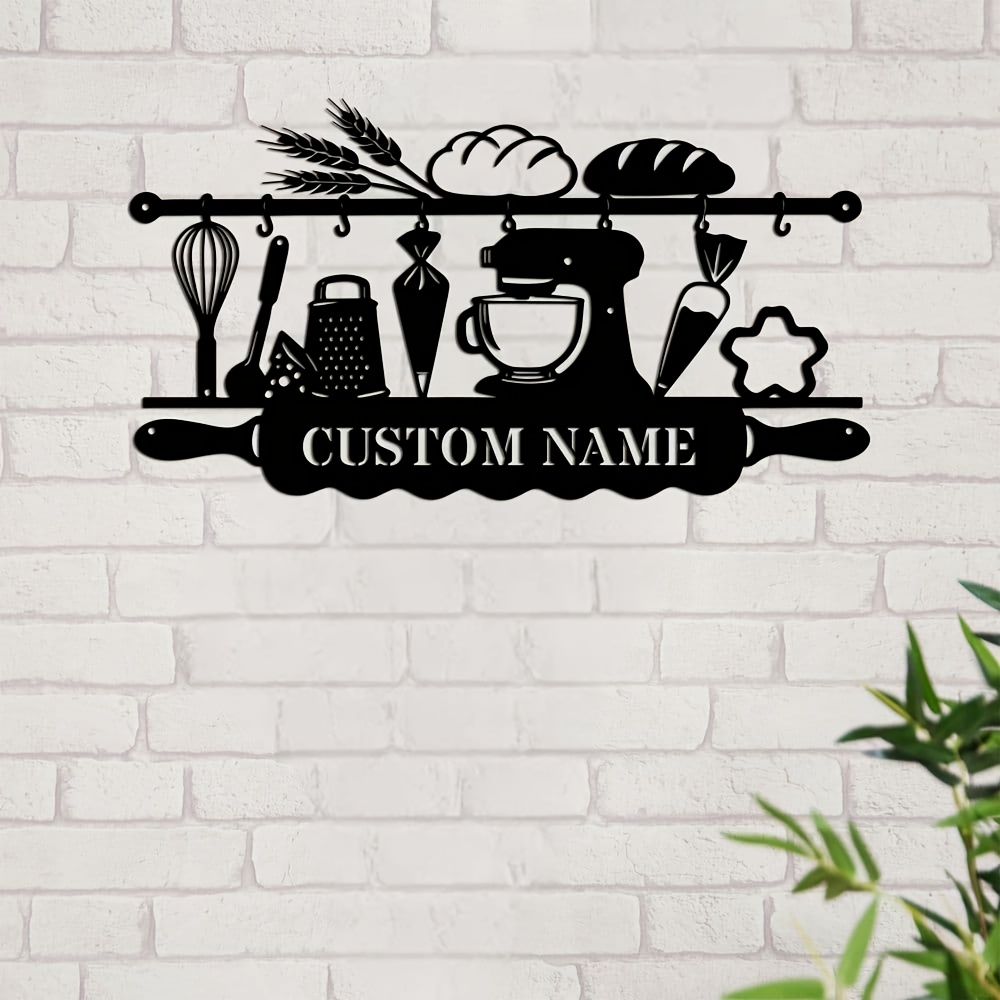 Personalized Kitchen Iron Wall - Kitchen Baking recension och pris