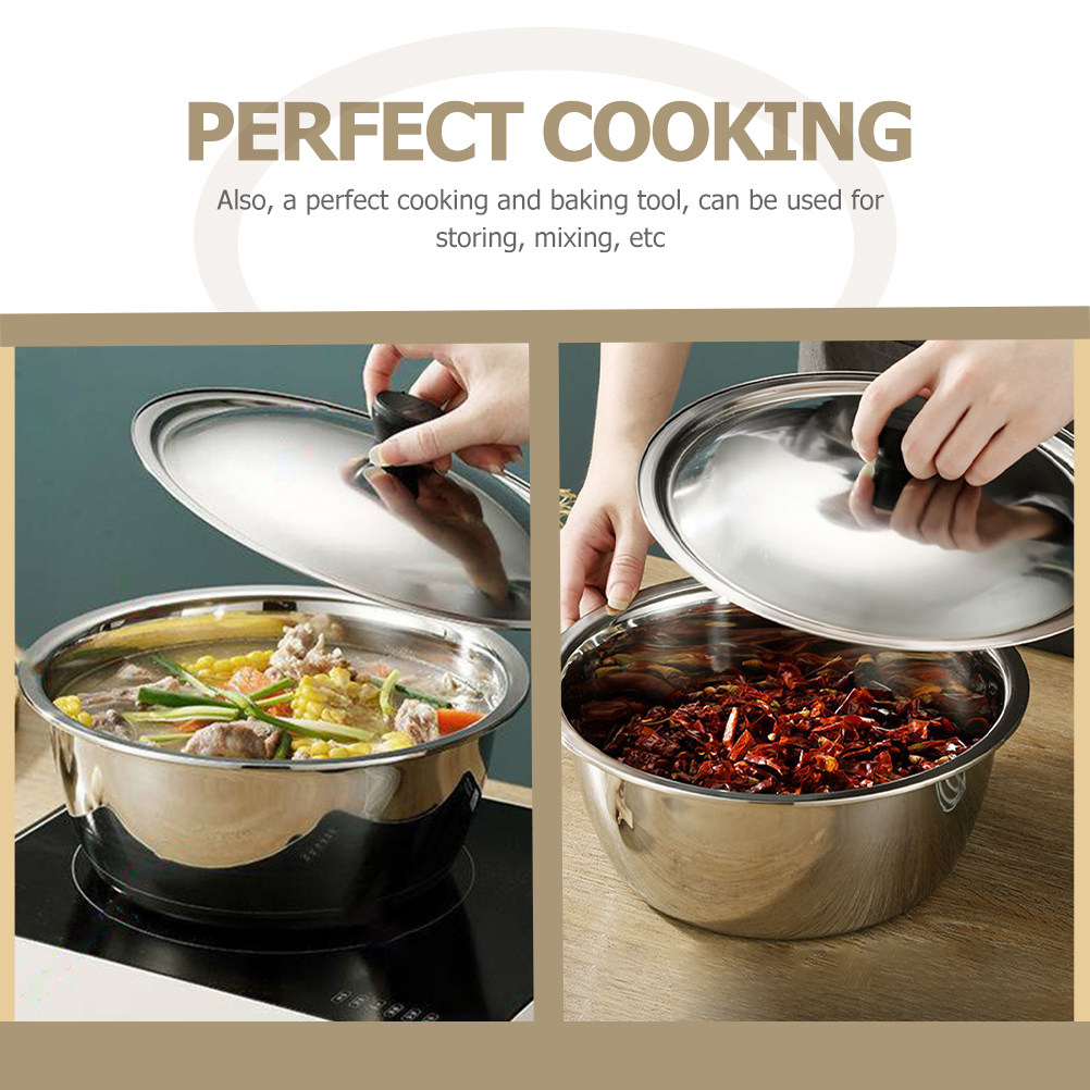 Stainless Steel Mixing Bowl De - Kitchen Baking Cooking recension och pris