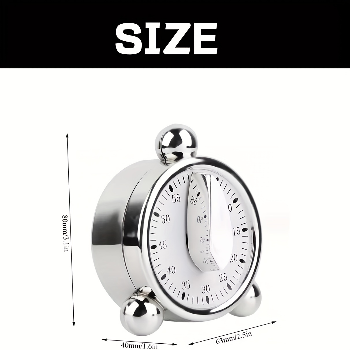 Visible Mechanical Timer, 60-M - Kitchen Baking Timer recension och pris