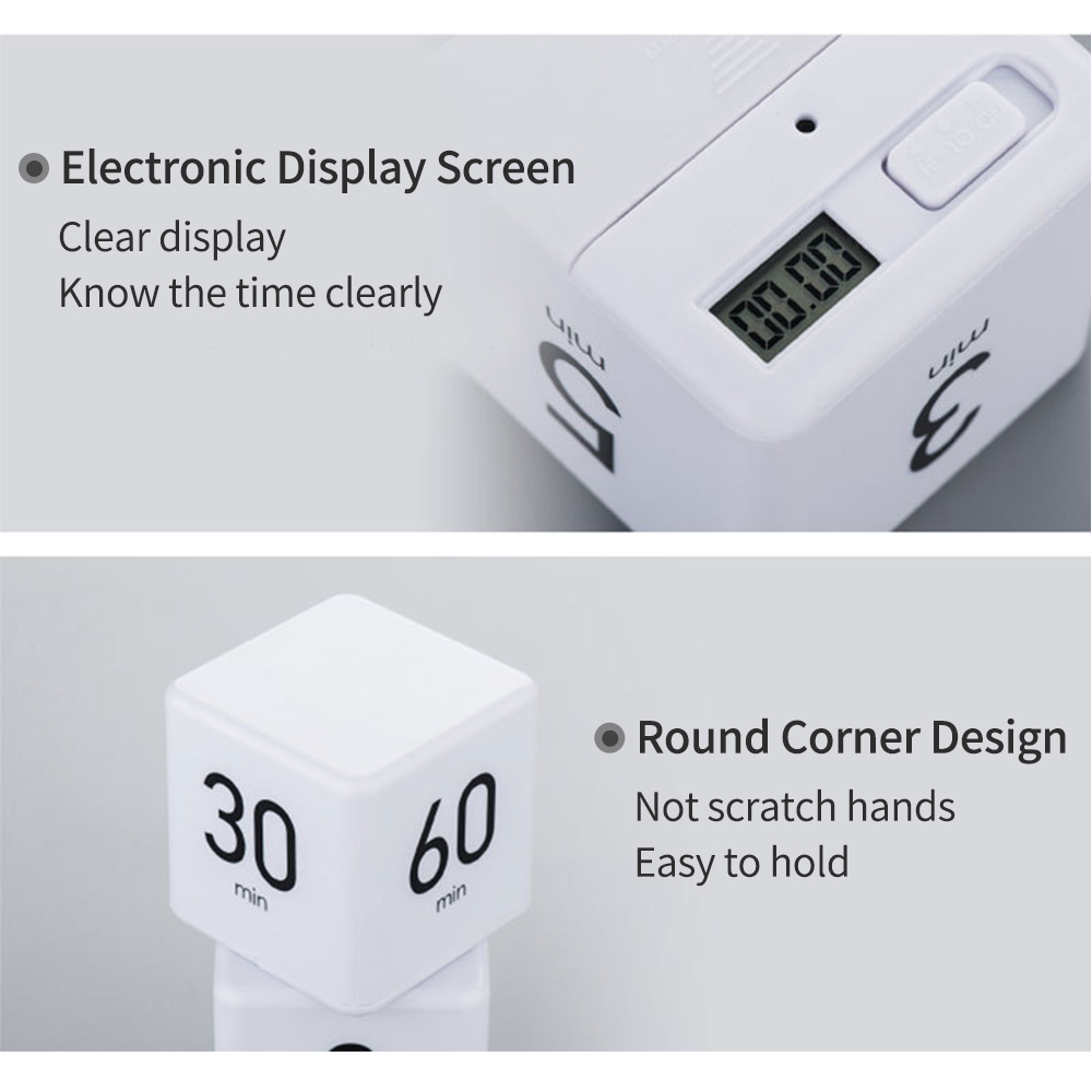 Portable Cube Timer Digital Ki - Kitchen Baking Timer recension och pris