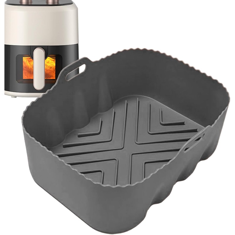 Reusable Silicone Air Fryer Li - Kitchen Baking Cooking recension och pris
